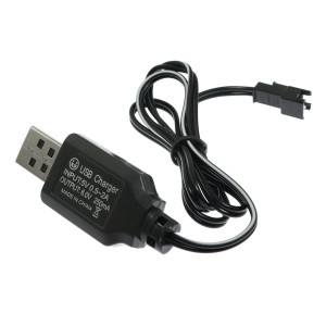 ŁADOWARKA USB 6V NI-MH 250mA KABEL ŁADUJĄCY DO ZABAWEK ZDALNIE STEROWANYCH
