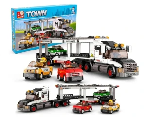 KLOCKI CIĘŻARÓWKA SAMOCHODY FIGURKI SLUBAN M38-B0339 ZESTAW CITY PREZENT