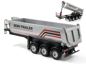 NACZEPA WYWROTKA 1509 ZDALNIE STEROWANA DO SCANIA 1501 HUINA H-TOYS SREBRNA